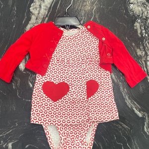 Valentine baby outfit